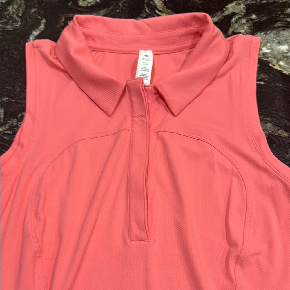 lululemon athletica Coral Collared Tank Top